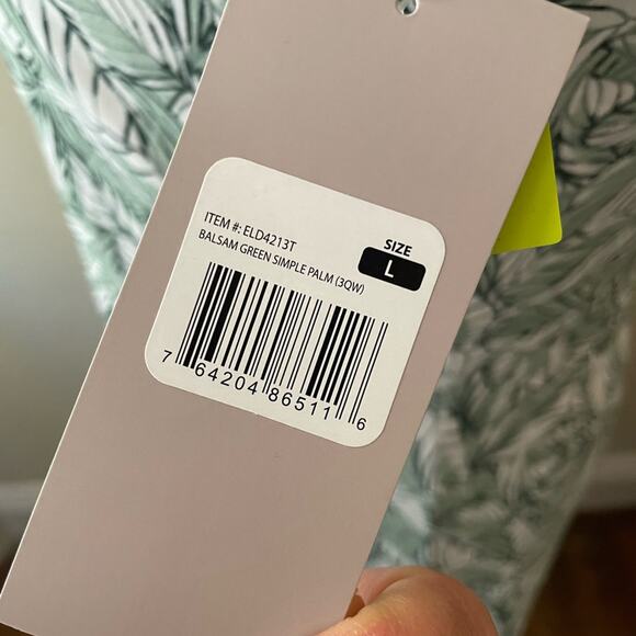 Eddie Bauer Harmony Dress in Green/White Leaf Pattern Large - Picture 9 of 9